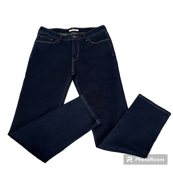 Levi's Denim - Levi’s mid rise skinny stretchy dark blue jeans